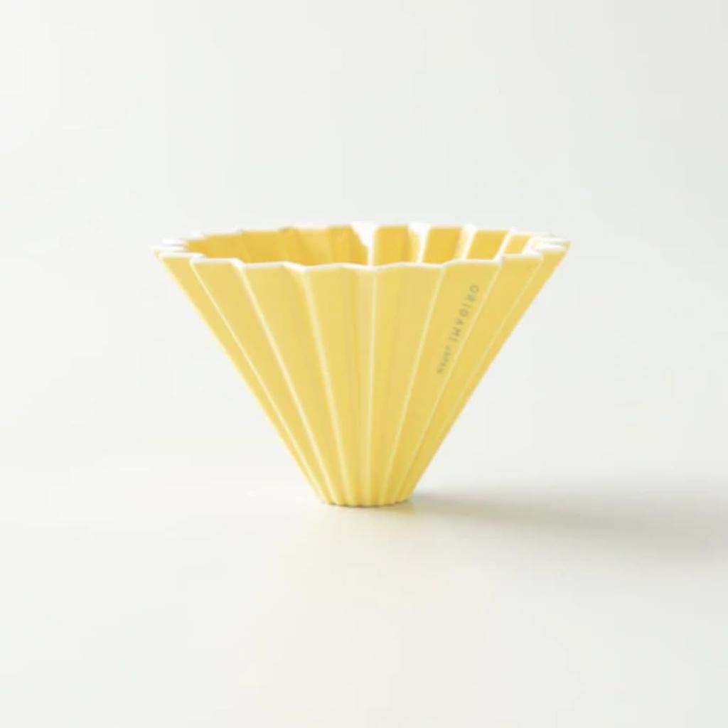 ORIGAMI Origami Dripper M Size Yellow For 2 To 4 People Box Included Engraved Holder Sold Separately (Yellow)