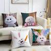 T-THE SECRET LIFE OF P-PETS Snowball Cushion Cover Reversible Plush Pillow Cover – For Car, Sofa, Bedroom, Perfect As a Gift.