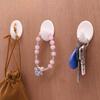 Powerful Adhesive Hooks, 6 Plastic Hooks, Creative White Hooks for Home Use, Small and Exquisite