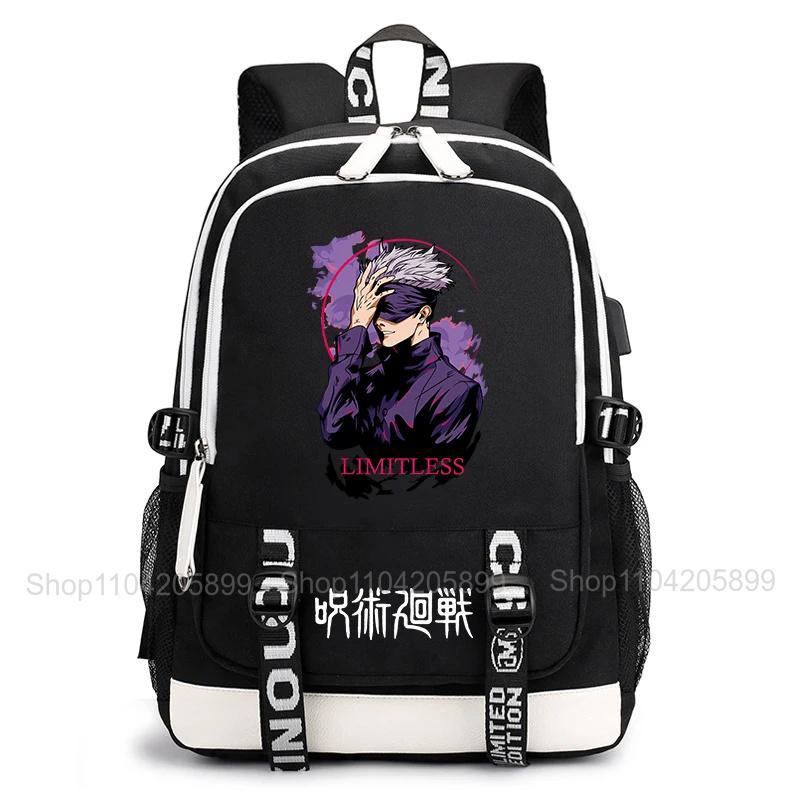Jujutsu Kaisen Backpack Anime Mochila Student Casual Schoolbag Boys Girls Gift Book Bag Lightweight Daily Travel Rucksack