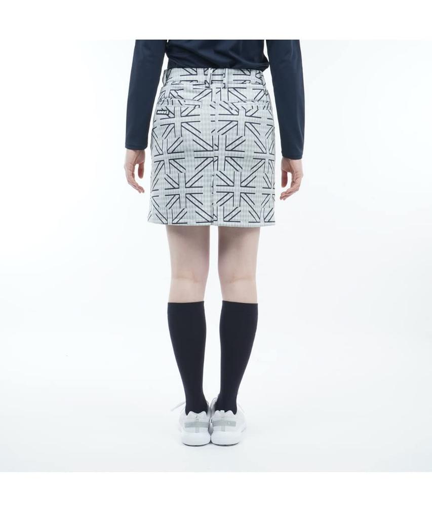 Admiral Golf Women's UJ Check Box Pleated Tennis Skirt, Size ADLA271, 00WHT, Size L