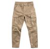 Men's Korean Straight-Leg Casual Work Overalls with Multi-Pockets for Summer