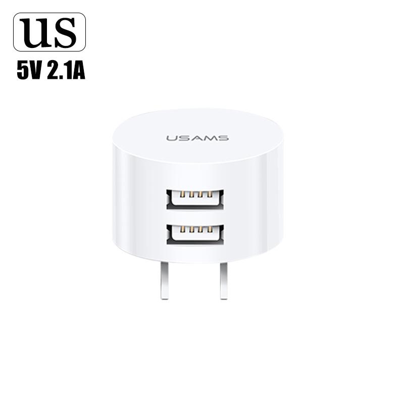 

5 В 2,1 А двойное зарядное устройство USB EU US UK Plug быстрое зарядное устройство для зарядки мобильного телефона мини-адаптер дорожное зарядное устройство для телефона US