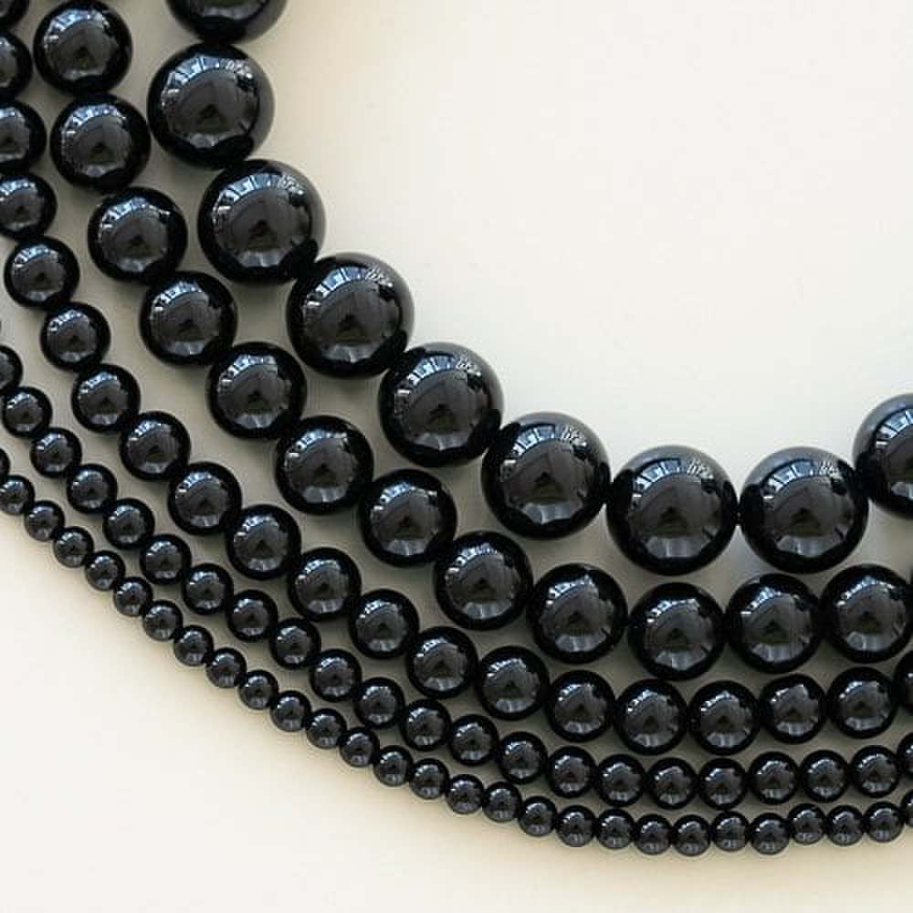 92.5 Silver Onyx Birthstone Long Mini Silver Necklace