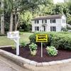Boylee Squirrel Crossing Yard Sign with Stake 12x8inch Rustproof Aluminum Sign Outdoor Aluminum Sign for Lawn Yard Garden Decor, Easy To Install,