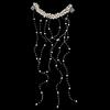 Women Hair Ornament Faux Pearl Rhinestone Flower Bridal Hair Comb Long Style Wedding Hair Accessories