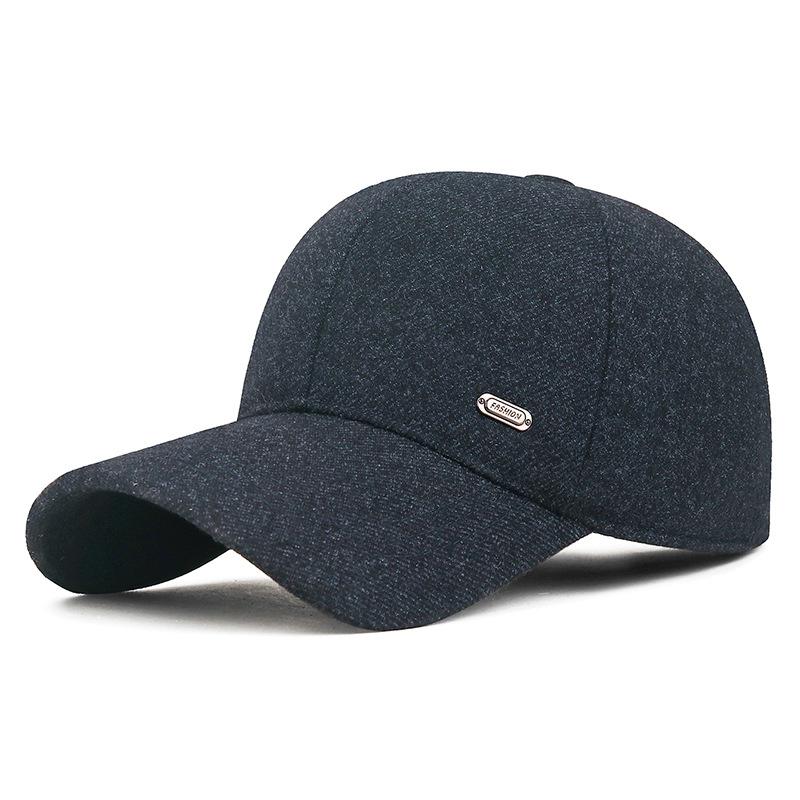 Warme Herren-Winter-Baseballkappe mit Ohrenklappen, Outdoor-Papa-Hut