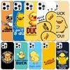 Funny Cute Yellow Duck You Soft Cover for iPhone 16 17 Air 15 14 Pro Max 16E Phone Case 13 Mini 12 11 7 SE 8 Print Pattern Fit C