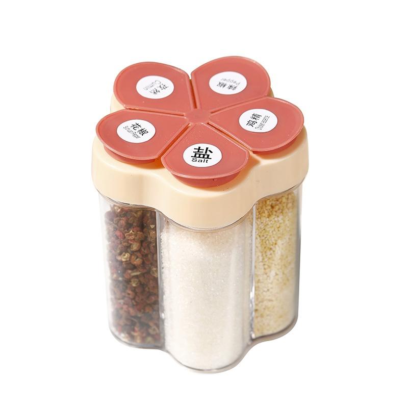 Seasoning Jar Plastic Container Seasoning Bottle Spice Organizer Outdoor Camping Seasoning Container Kitchen Gadget Sets