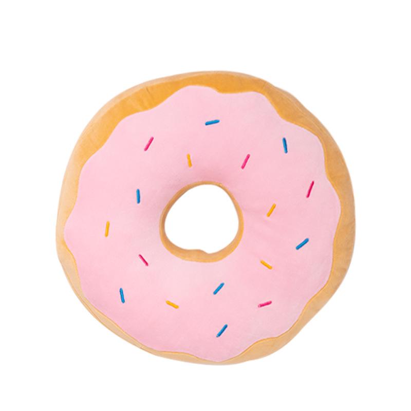 Girl Heart Donut Throw Pillow Plush Toy Bread Doll Home Sofa Pillow Cushion Girl Doll 42cm（0.32kg）