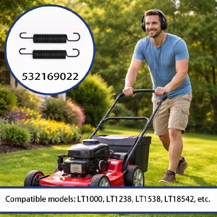 2Pcs Mower Deck Idler Return Springs High Strengthes Steel Idler Arm Spring For Enhancing Durability And Function