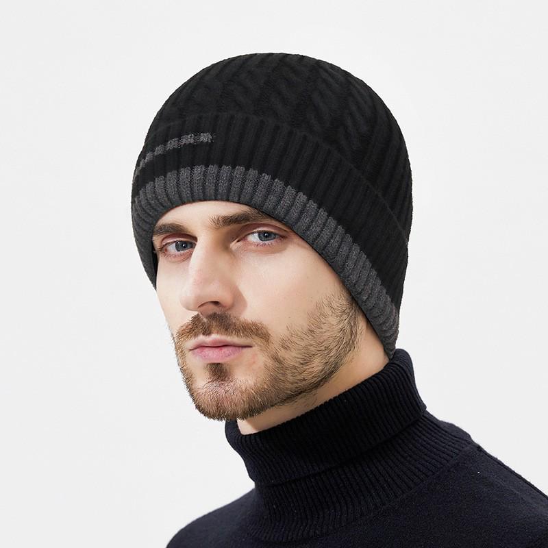 

Winter Twisted Color Block Knit Hat & Ear Protection Set - Unisex