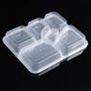 Disposable 6-Compartment Rectangular Meal Prep Containers with Lids, 150 Sets