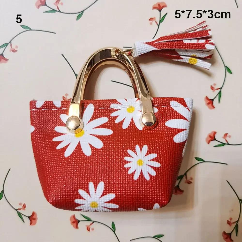 New Fashion 1/6 Doll Handbag Lady Leather Bag Purse Accessories Dollhouse Girls Gift Toys Doll Accessories