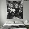 Tang Clan Wall Tapestry Aesthetic Wall Hanging Printed Fabric Blanket Decorative Tapestries for Bedroom Living Room Home Decor