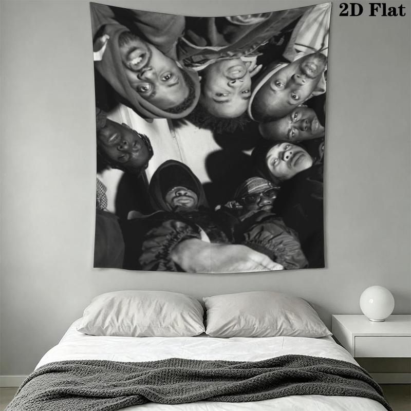 Tang Clan Wall Tapestry Aesthetic Wall Hanging Printed Fabric Blanket Decorative Tapestries for Bedroom Living Room Home Decor