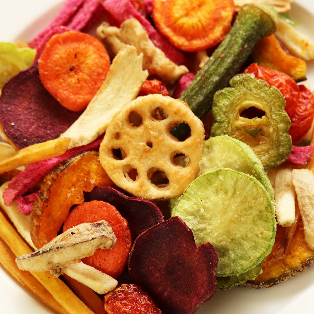 

Daichi no Seika 15 Kinds of Vegetable Chips 230g Vegetable Made with Sweet Potatoes and Domestic Purple Sweet Assorted Emergency Preserved Camping