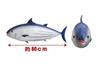 Amuse Ocean World Bonito GROSS Marineblau Plüschtier Gesamtlänge ca.. 80cm 704325