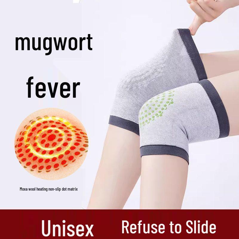 Beifuß Selbsterwärmende Kniebandagen für Wärme und Gelenkschmerzlinderung - Rutschfest Kälteschutz für Männer und Frauen