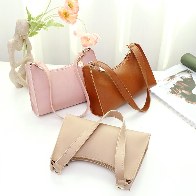 2022 Women's Korean Fashion Baguette Handbag - Simple Underarm Bag