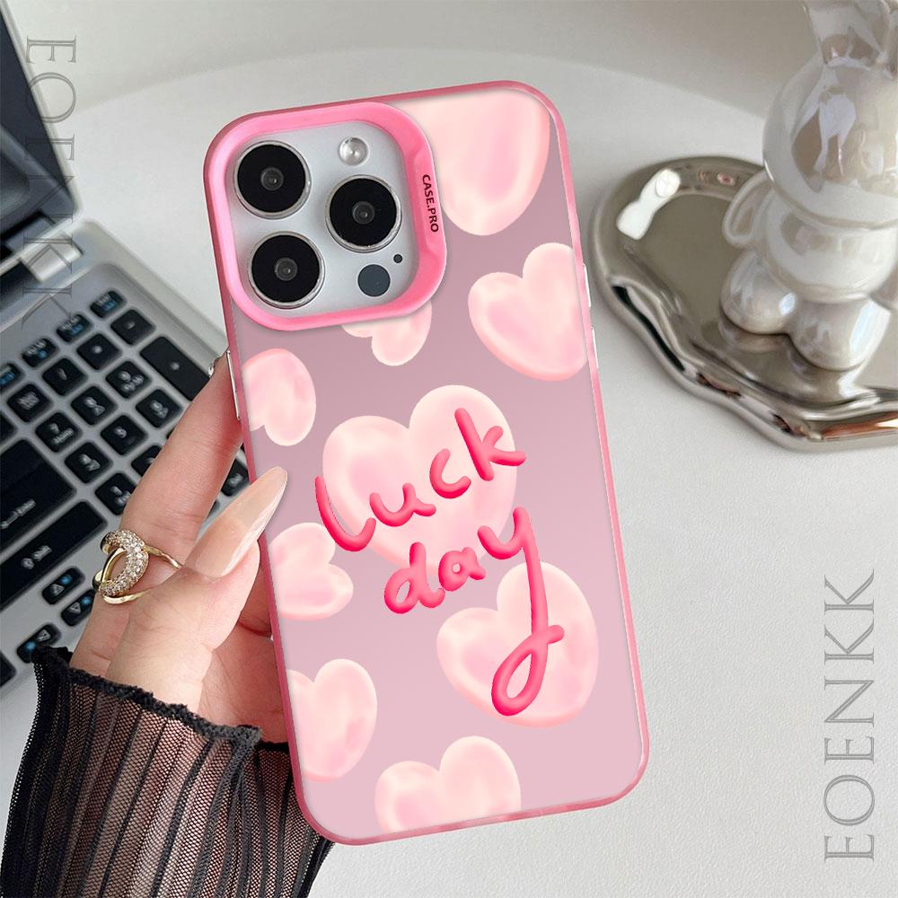 Luxury Love Heart Silver Phone Case For Samsung Galaxy S25 S24 Ultra S23 S22 FE S21 S20 Ultra Plus FE A25 A35 A55 5G Cover