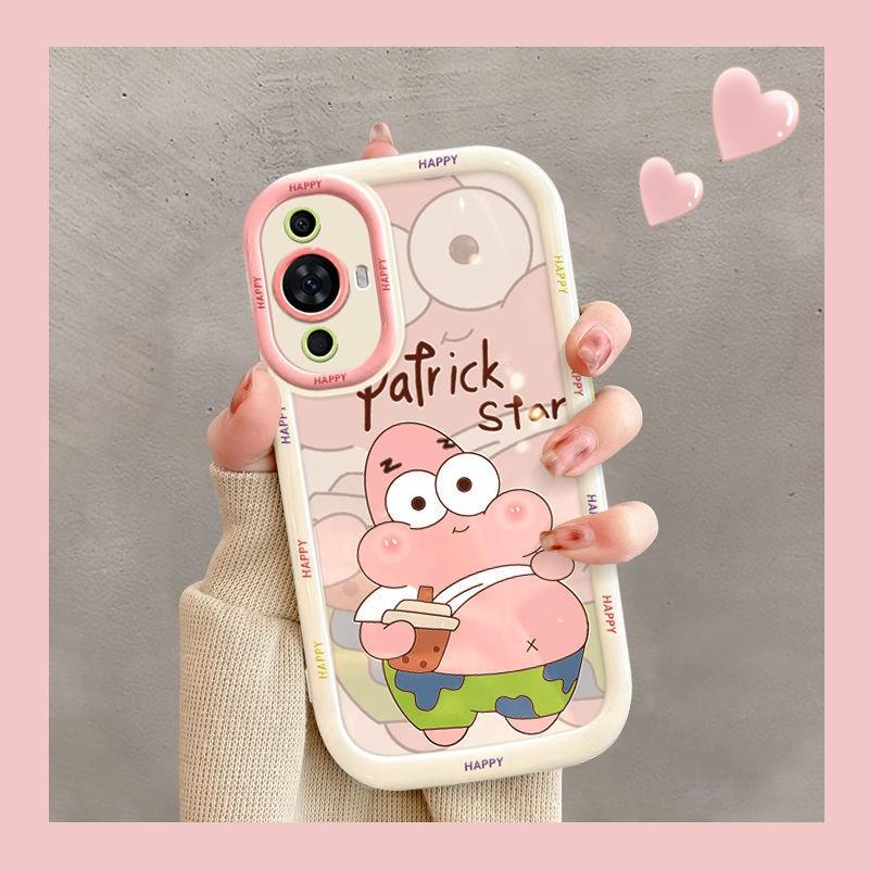 Silicone Full Coverage Phone Case Nova 11 Pro With SpongeBob SquarePants Cartoon Design Shockproof Protection Huawei Nova 11
