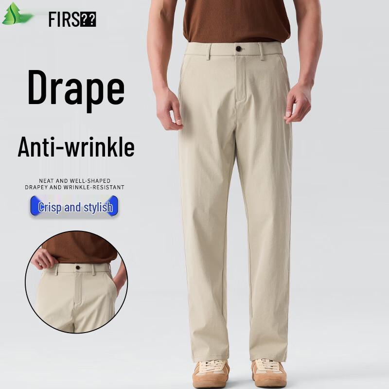 FIRS Men s Wrinkle-Resistant Straight-Leg Casual Business Pants M
