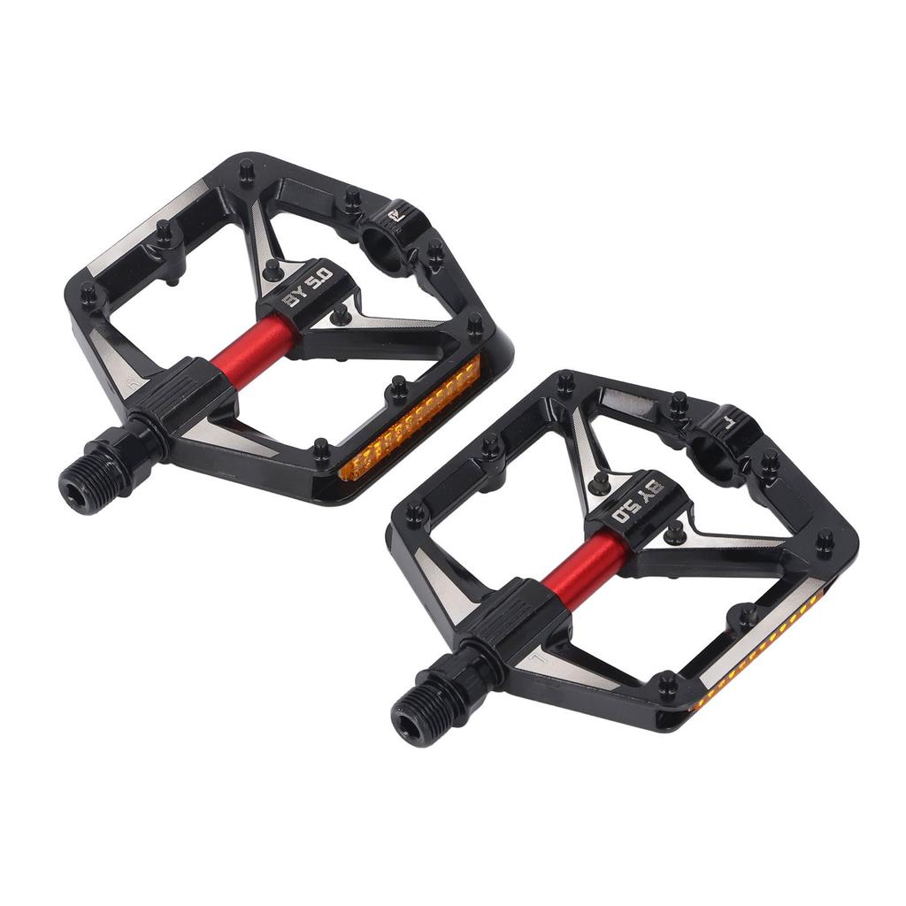 2Pcs Cycle Pedal Aluminum Alloy Dual Bearing Non Slip Reflective Pedal Replacement
