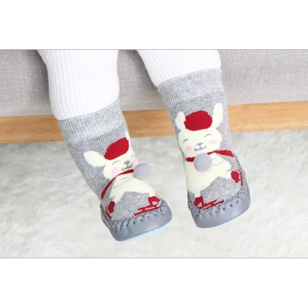 Toddler Indoor Sock Shoes Newborn Baby Socks Winter Thick Terry Cotton Baby Girl Sock with Rubber Soles Infant Animal Funny Sock