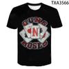 Summer Fashion Guns And Roses 3D Printed Men's T Shirts Mens Womens Fun Harajuku Streetwear Hip Hop Short Sleeve Oversized Tops