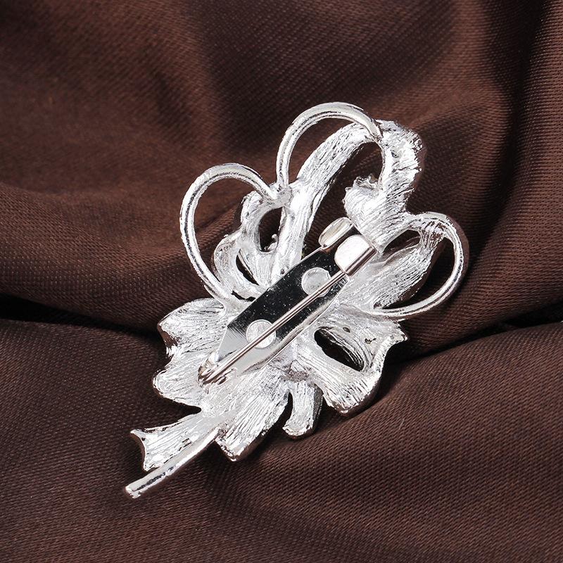 Brooch Pin Scarf Ring Scarf Buckle Wedding Brooch Temperament Women   Bouquet Corsage Pin