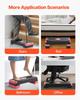 Aerobic Exercise Step Platform Adjustable Workout Stepper 4 Riser Red