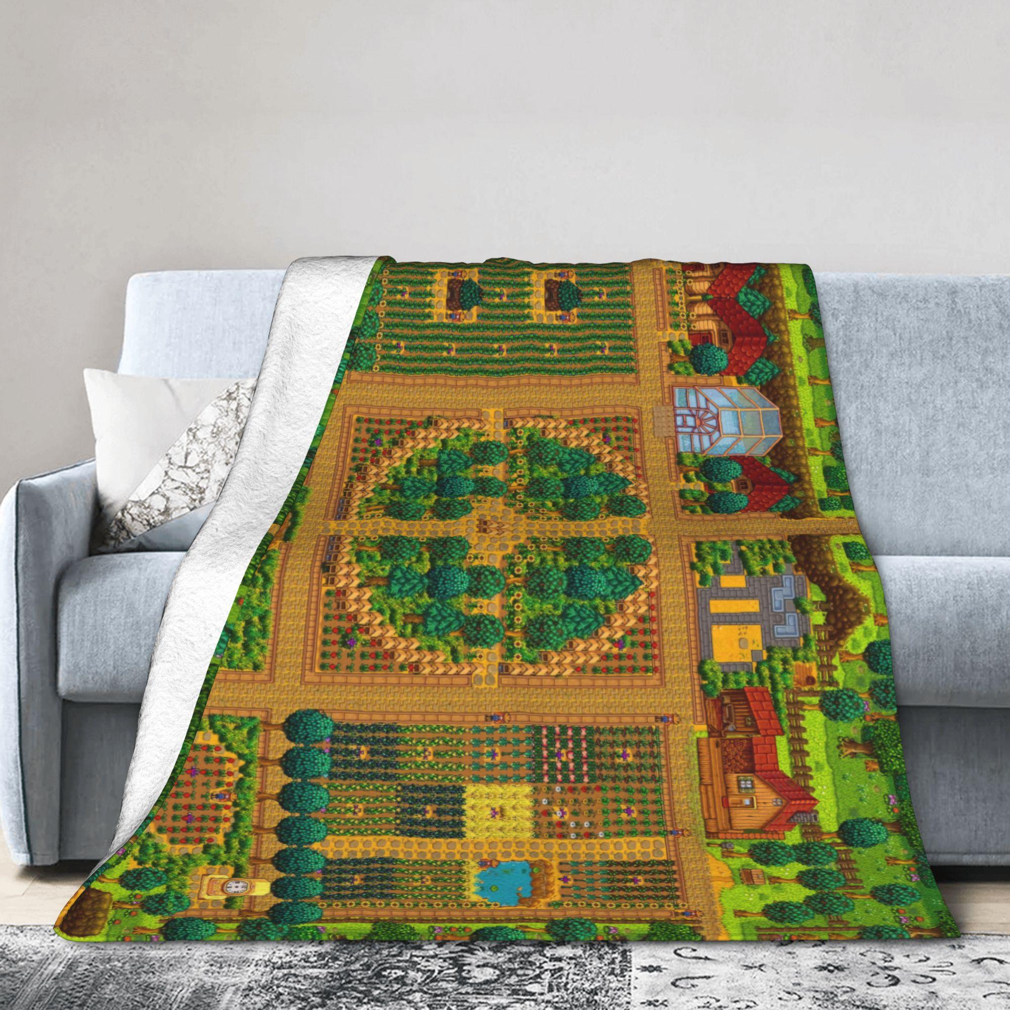 

Stardew Valley Танец цветов Плюшевый плед Детский Фланелевый плед для спальни Супермягкий Дизайнерский Качественный Покрывало Подарок 30x40in