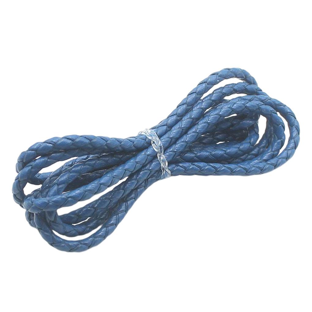 Leather Braided Cord Bracelet Bangle Jewelry DIY Making Rope String Homemade Handicrafts Art Finding Replacement