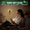 Yousheng Plug-in Christmas Tree Night Light 360 Degrees Rotatable Star Topper Xmas Tree Wall Outlet LED Lamp Living Room Bedroom Decoration