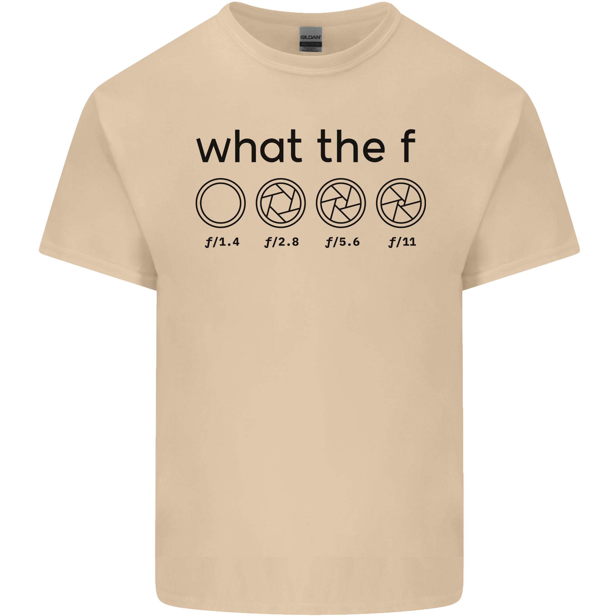 Funny Photography F Stop Camera Lense Unisexs Light Cotton TShirt S
