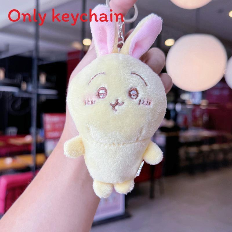 Joke Bear Chiikawa Hachiware Plush Keychain For Backpack Decor