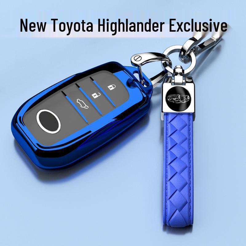 Luxus Schlüsselanhänger-Anhänger für 2025 Toyota Highlander – Unisex, Vollständig geschlossene Schnalle mit 380T Hybridkette
