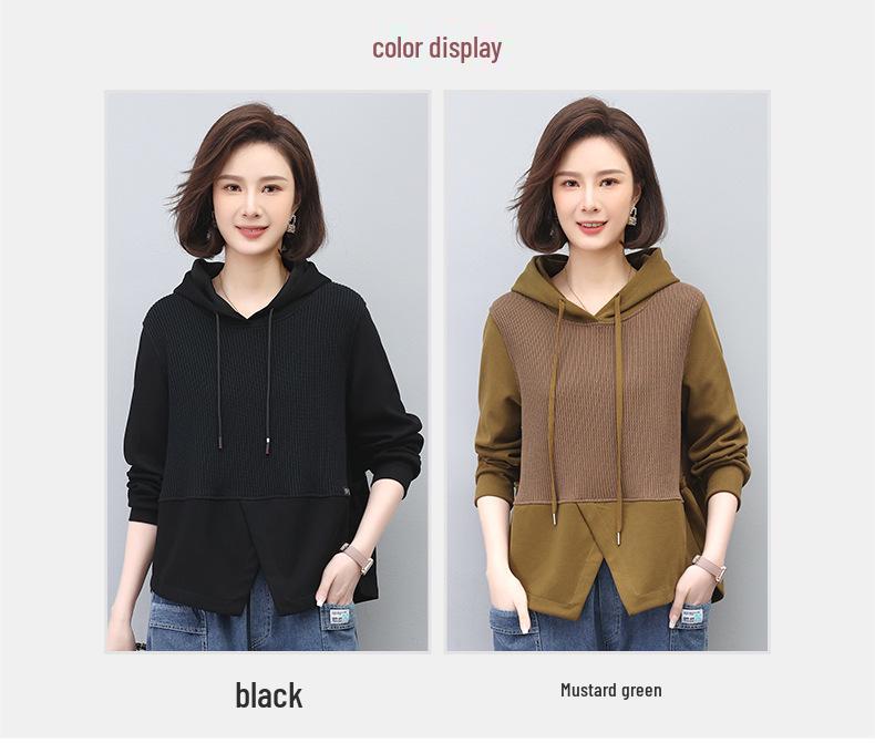 2024 Women's Lightweight Petite Hoodie - Spring/Autumn Casual Long Sleeve