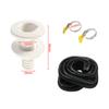 1-1/8'' Hose Bilge Pump Installation Kit for Boats Hose Thru Hull & Clamps Kit