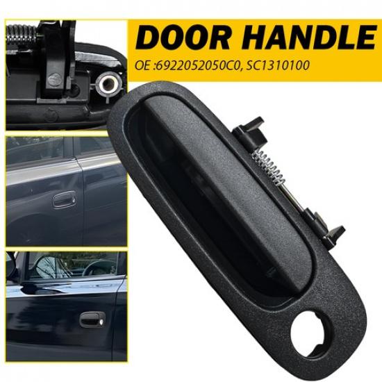 

Left Front Exterior Side Door Handle Outside Black For Base xB Scion 2004-2006