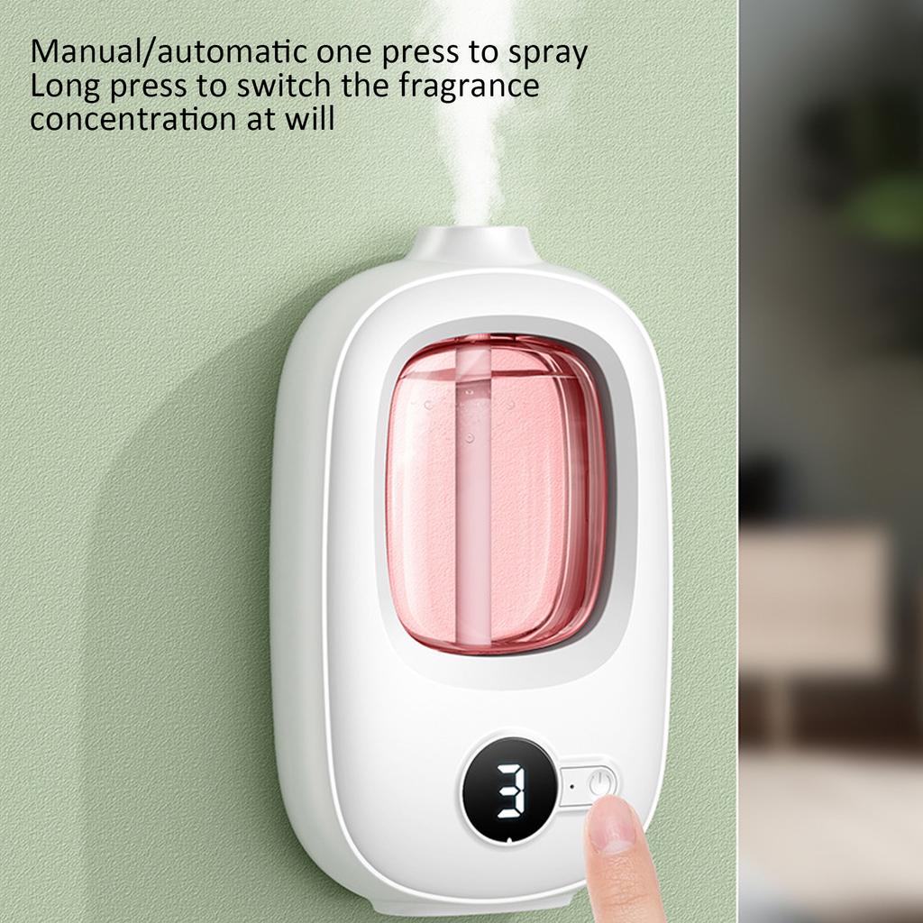 Ultraschall Ätherisches Öl Diffusor Nano Spray Automatisch 4 Gänge LED-Anzeige Wiederaufladbarer Aroma Diffusor für Zuhause Hotel