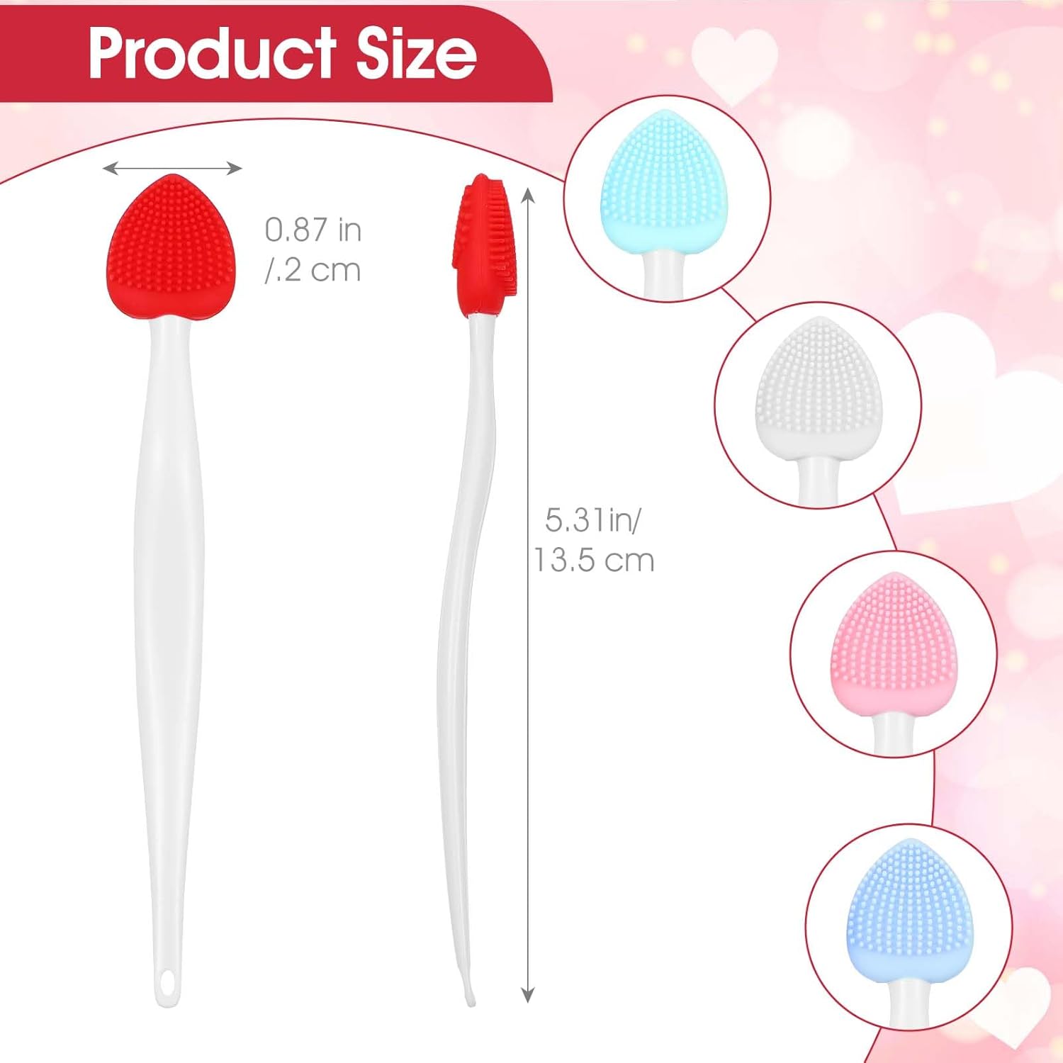 10 Pcs Silicone Lip Scrub Brush Lip Scrubber Tool Exfoliator Brush Double-Sided Silicone Lips Brushes Tool Lips Exfoliator Scrubber for Men Women