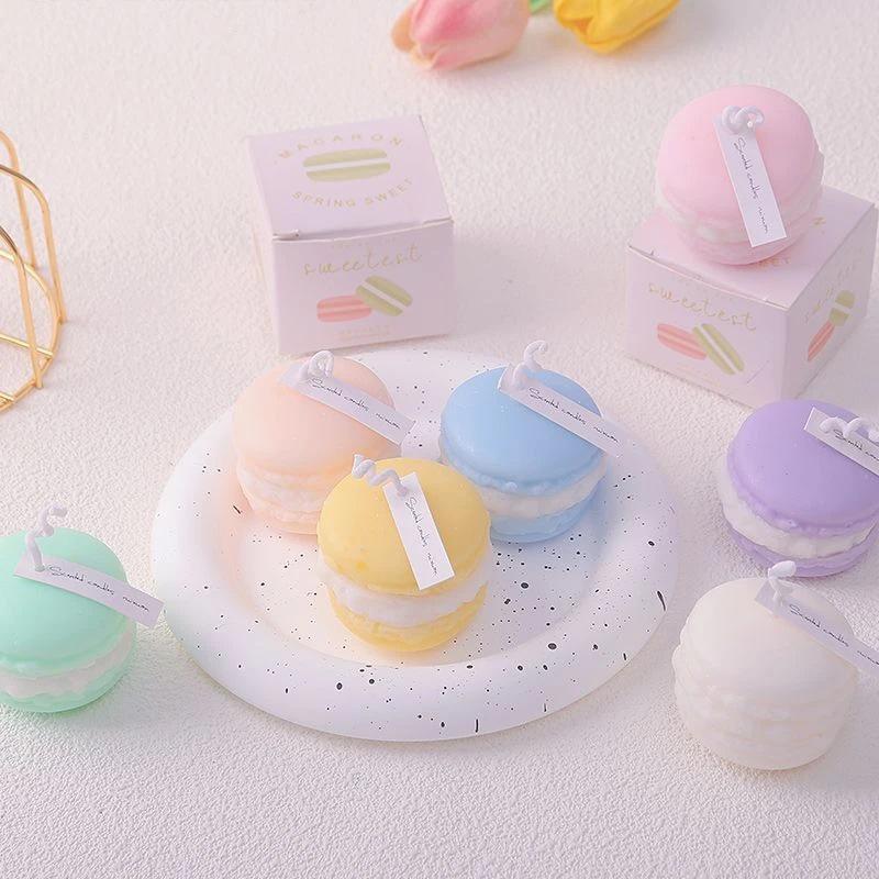Macaron Scented Candle - Handmade Wedding Favor with Fragrance