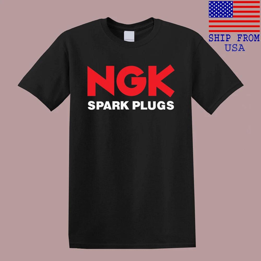 NGK Spark Plugs Car Motorcycle Racing Men s Black Size S-5XL S