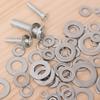 80-360Pcs Stainless Steel Washer Assortment Kits Metal Screw Flat Washers Rings Plain Gaskets Fasteners for Screws Bolts M2-M12