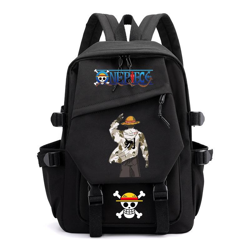 

Anime peripheral ONE PIECE Luffy schoolbag Japanese retro backpack junior high school backpack computer bag ONE PIECE Backpack