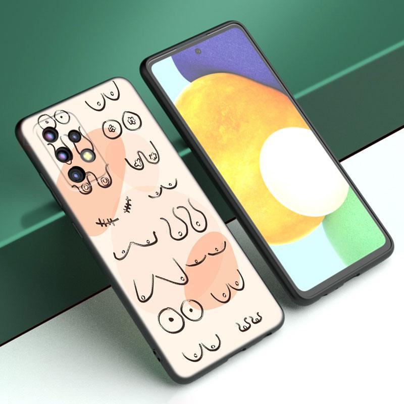 Titten Kunstdruck Telefon Fall Für Samsung A04 A21 A30 A50 A52 S A13 A14 A22 A23 A32 A53 A73 5G A11 A12 A31 A33 A51 A70 A71 A72
