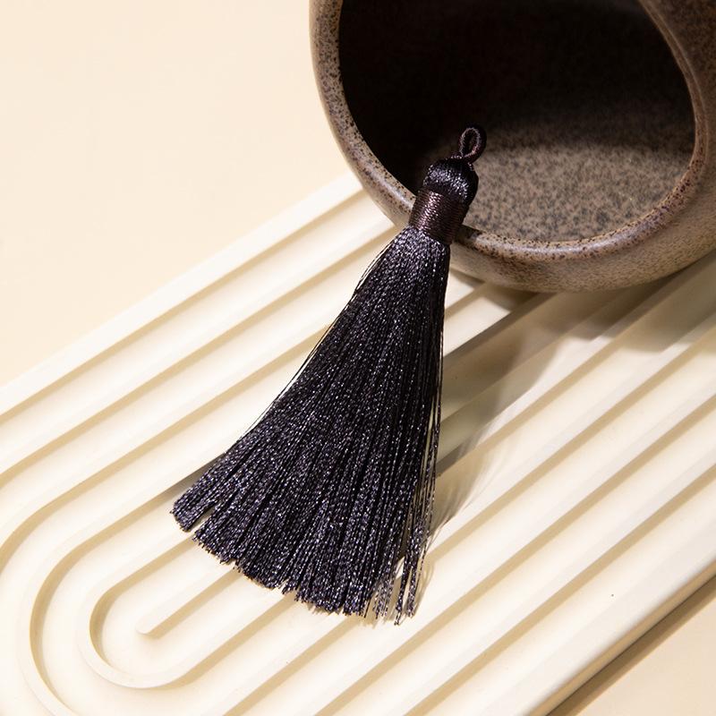 8Cm Pull Circle Fringed Ear Polyester Fringed Antique Hanging Ear Bookmark Sachet Jewelry Accessories Diy Small Pendant