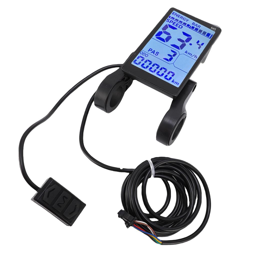 Electric LCD Display Meter M5 Water Proof LCD Display Screen Panel with SM Cable for Electric Bike Scooter